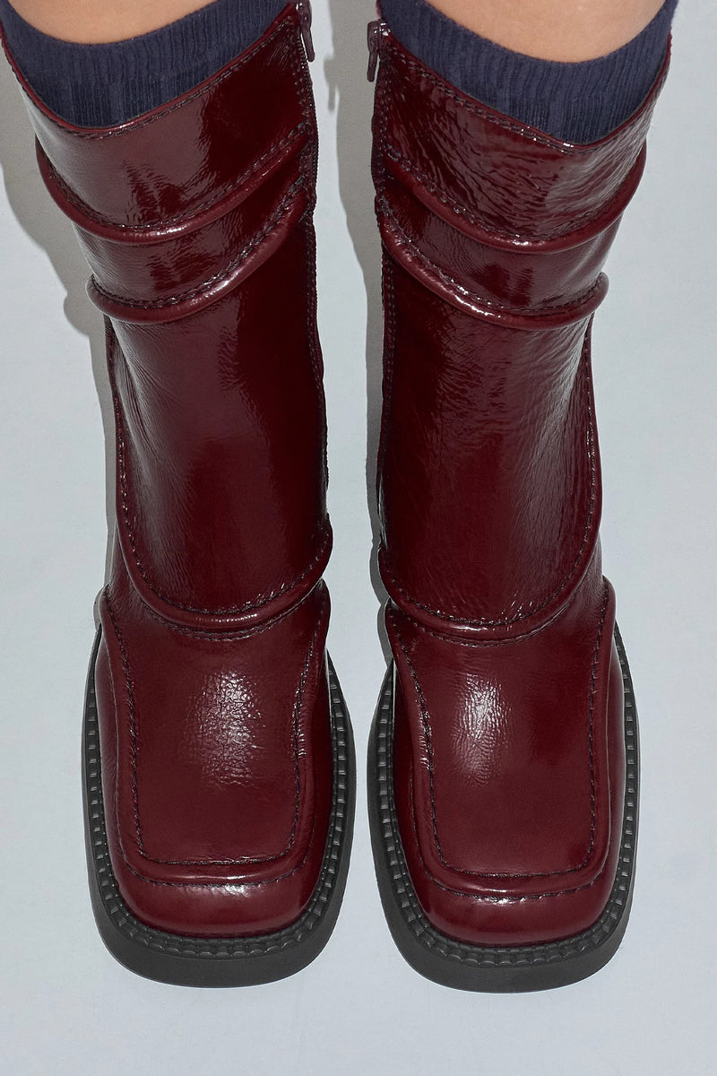 Malene Ankle Boots Burgundy