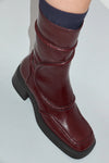 Malene Ankle Boots Burgundy