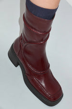 Malene Ankle Boots Burgundy
