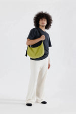 Medium Nylon Crescent Bag Lemongrass