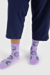 Crew Sock Lavender Happy