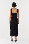 Enigma Tuck Dress Black