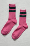 Her Socks Varsity Pink Green