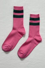 Her Socks Varsity Pink Green