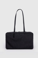 Medium Nylon Bowler Bag Black