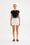 Sia Denim Mini Skirt Salt