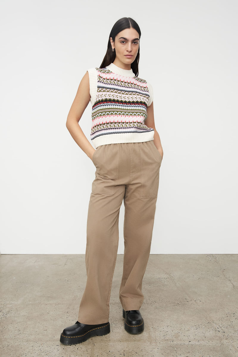 Flowerbed Knit Vest
