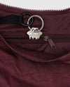 Medium Nylon Crescent Bag Mahogany