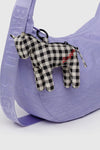Horse Charm Black and White Gingham