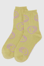 Crew Sock Straw Happy