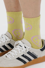Crew Sock Straw Happy