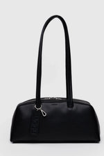 Recycled Leather Bowler Bag Black
