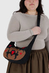 Medium Nylon Crescent Bag Western Appliqué