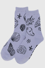 Crew Sock Shells Light Blue