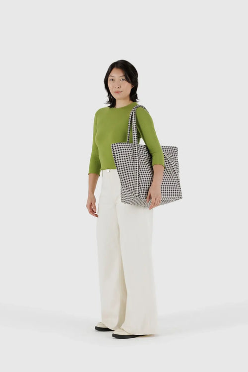Cloud Bag Black and White Gingham