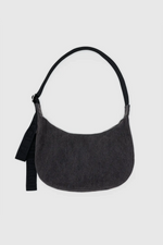 Medium Crescent Bag Washed Black Denim