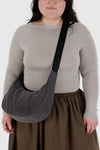 Medium Crescent Bag Washed Black Denim