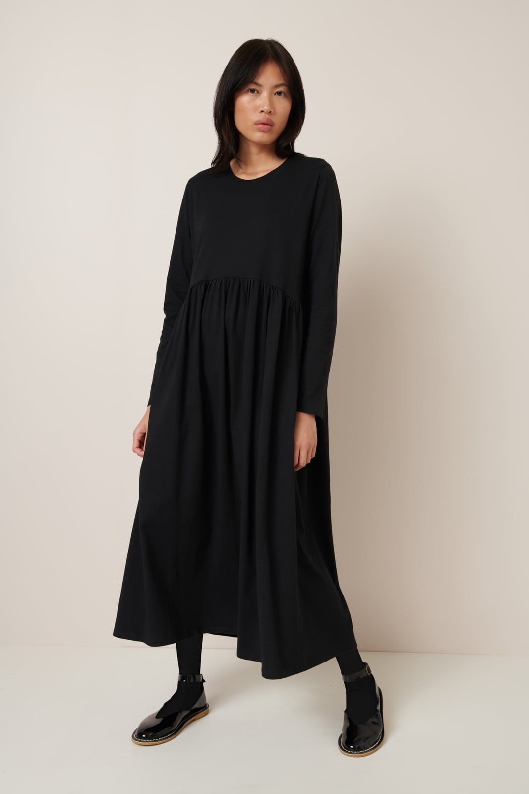 kowtow long sleeve gather dress Long Sleeve Gather Dress LUCA