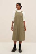 Mirror Apron Dress Vetiver