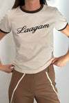 Olympia Ecru Logo Tee Ecru