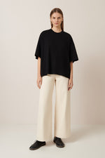 Oversized Boxy Tee Black