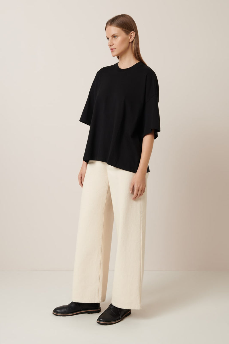 Oversized Boxy Tee Black