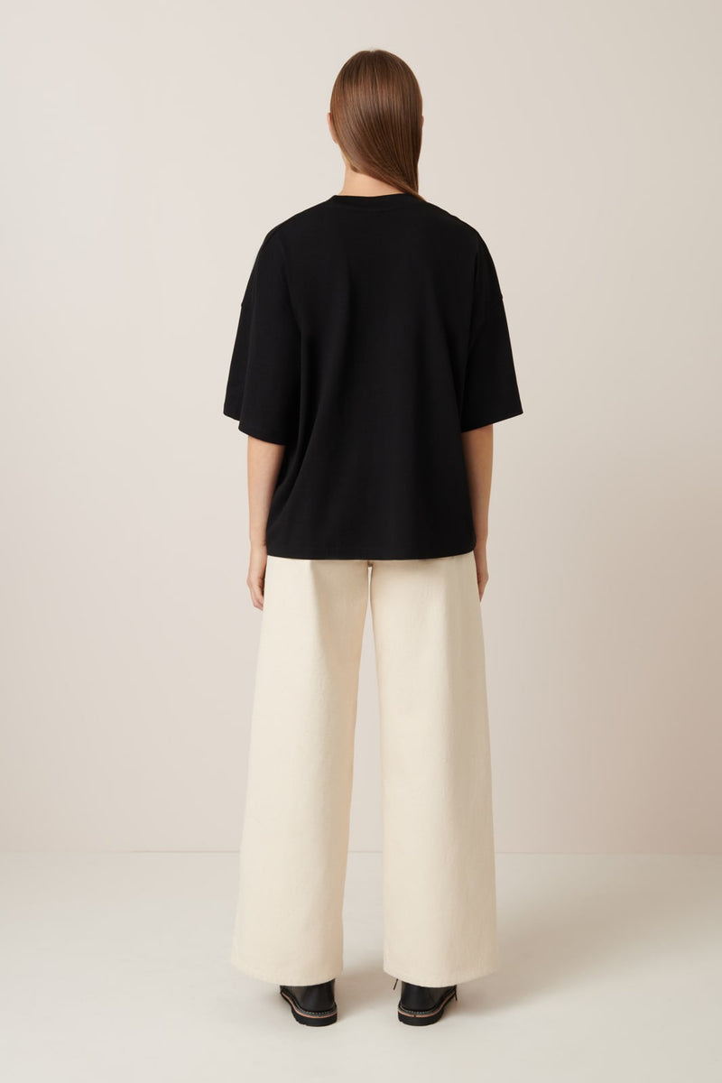 Oversized Boxy Tee Black