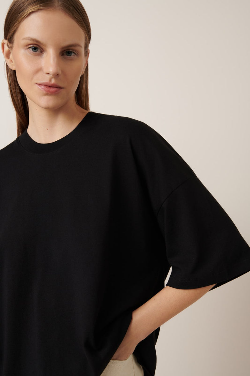 Oversized Boxy Tee Black