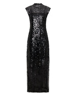 Reflection Sequin Maxi Dress Black