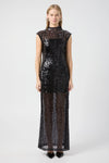 Reflection Sequin Maxi Dress Black