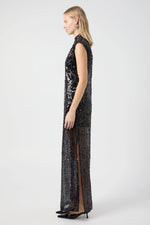 Reflection Sequin Maxi Dress Black