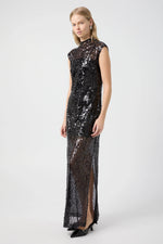 Reflection Sequin Maxi Dress Black