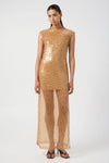 Reflection Sequin Maxi Dress Honey