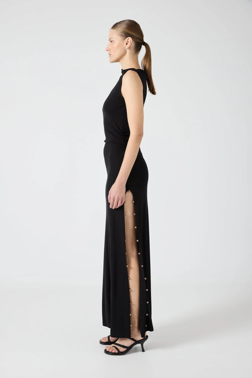 Rolling Stone Maxi Dress Black