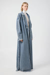 Senses Denim Coat Distressed Blue