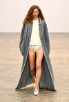 Senses Denim Coat Distressed Blue