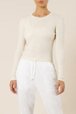 Nude Classic Knit Snow Marle
