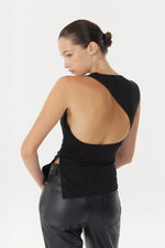 Stirling Twist Asymmetric Bodice Black