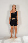 Terry Towelling Shorts Black