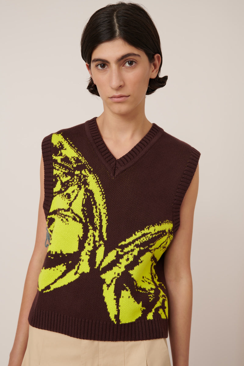 Wingspan Vest Mahogany