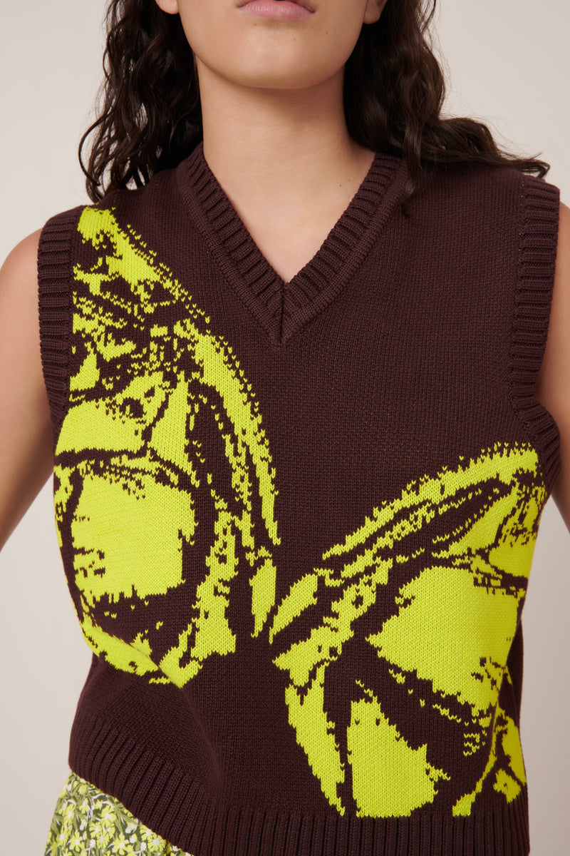 Wingspan Vest Mahogany
