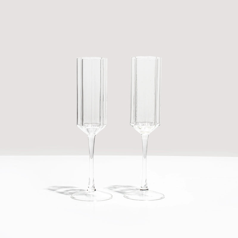 Wave Flute Set Clear