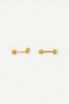 Small Pebble Studs Gold
