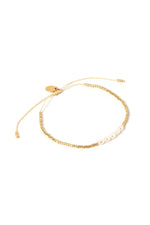 Seline Gold and Pearl Bracelet