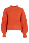 Alice Chunky Knit Sweater Red Orange
