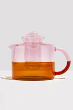Two Tone Teapot Pink & Amber
