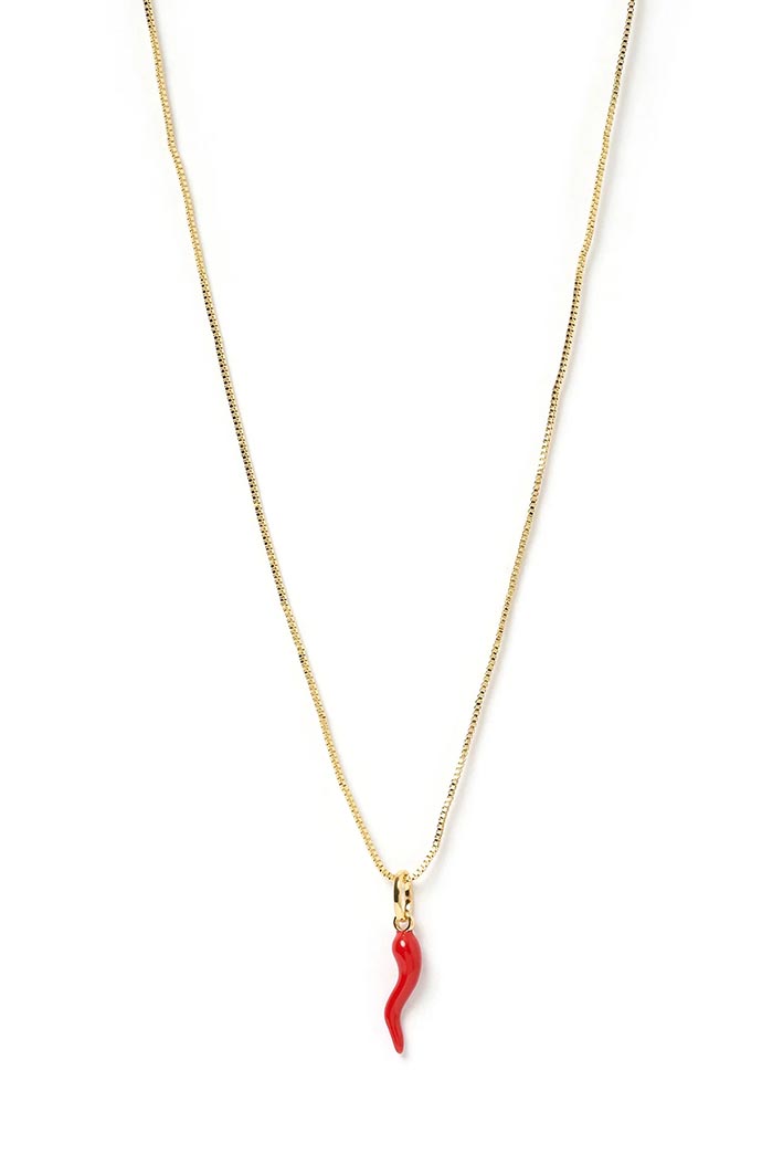 Hot Chilli Gold Charm Necklace