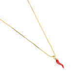 Hot Chilli Gold Charm Necklace
