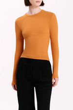 Organic Rib LS Tee Tangerine