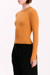Organic Rib LS Tee Tangerine